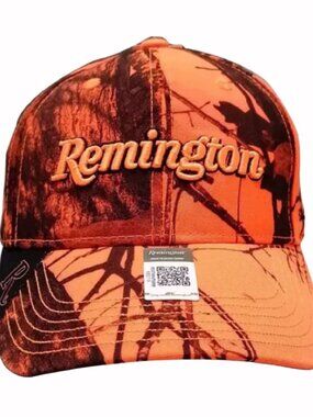 Remington Orange Mossy Oak Camo Embroidered Cap Hat - NEW Fast Ship